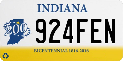 IN license plate 924FEN