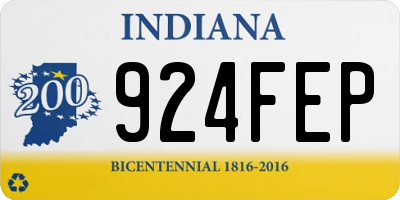 IN license plate 924FEP