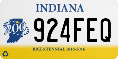 IN license plate 924FEQ