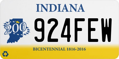 IN license plate 924FEW