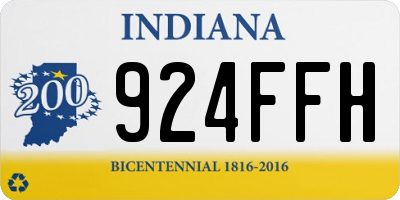IN license plate 924FFH