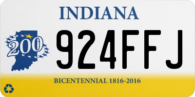 IN license plate 924FFJ