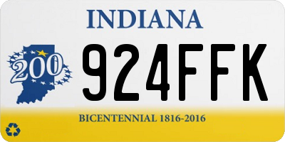 IN license plate 924FFK