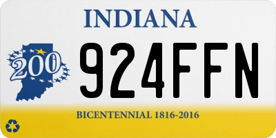 IN license plate 924FFN