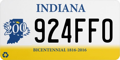 IN license plate 924FFO