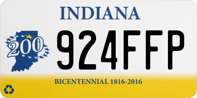 IN license plate 924FFP