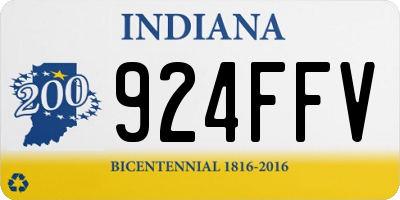 IN license plate 924FFV