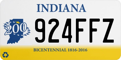 IN license plate 924FFZ