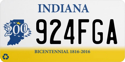 IN license plate 924FGA