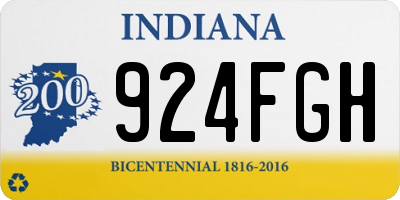 IN license plate 924FGH