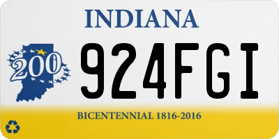 IN license plate 924FGI