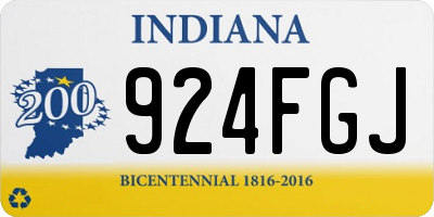 IN license plate 924FGJ