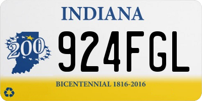 IN license plate 924FGL