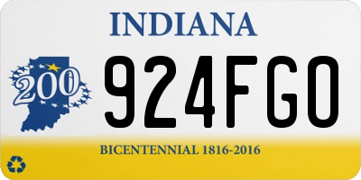 IN license plate 924FGO