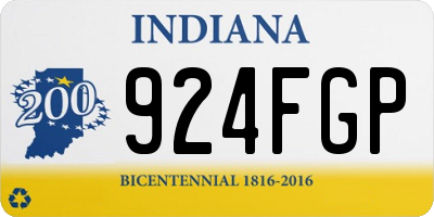 IN license plate 924FGP