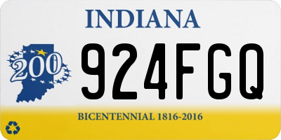 IN license plate 924FGQ