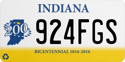 IN license plate 924FGS