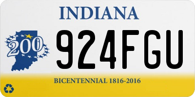 IN license plate 924FGU