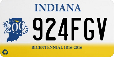 IN license plate 924FGV