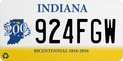 IN license plate 924FGW