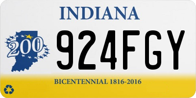 IN license plate 924FGY
