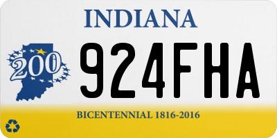 IN license plate 924FHA