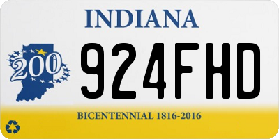 IN license plate 924FHD