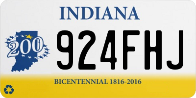IN license plate 924FHJ