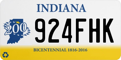 IN license plate 924FHK