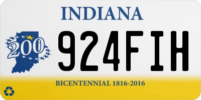 IN license plate 924FIH