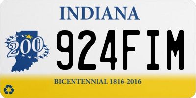 IN license plate 924FIM