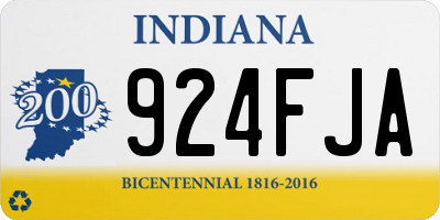 IN license plate 924FJA