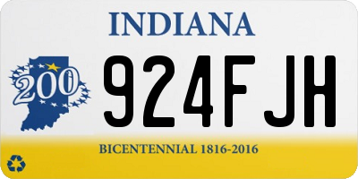 IN license plate 924FJH