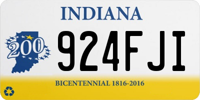 IN license plate 924FJI