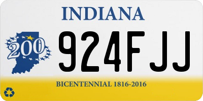 IN license plate 924FJJ