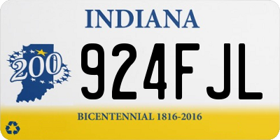 IN license plate 924FJL