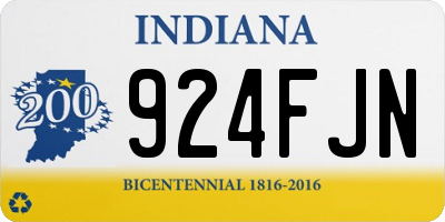IN license plate 924FJN