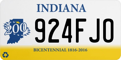IN license plate 924FJO