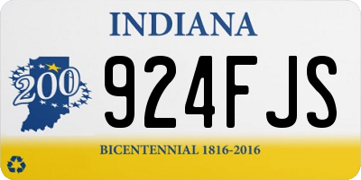 IN license plate 924FJS