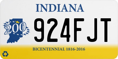 IN license plate 924FJT
