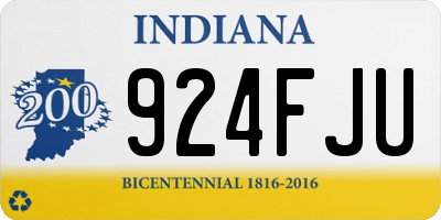 IN license plate 924FJU