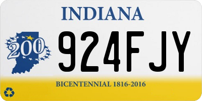 IN license plate 924FJY