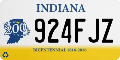 IN license plate 924FJZ
