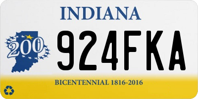 IN license plate 924FKA