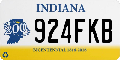 IN license plate 924FKB