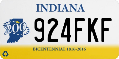 IN license plate 924FKF