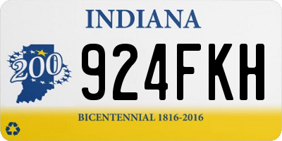 IN license plate 924FKH