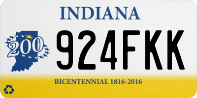 IN license plate 924FKK