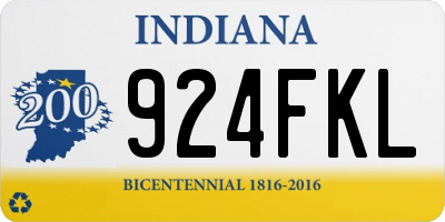 IN license plate 924FKL