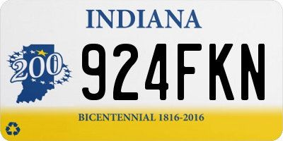 IN license plate 924FKN